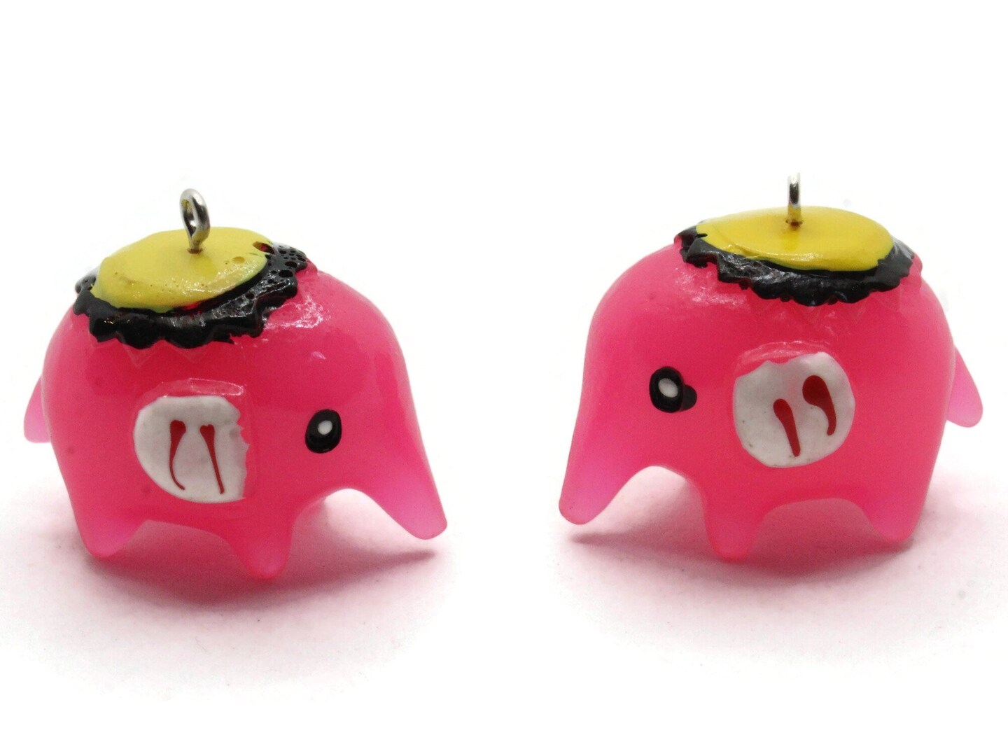 2 31mm Bright Pink Elephant Resin Charms by Smileyboy Beads | Michaels