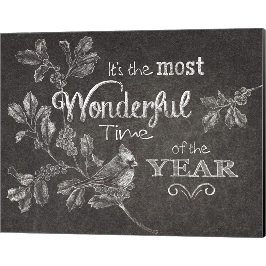 Chalkboard Christmas Sayings by Beth Grove 15&#x22; x 12&#x22; Canvas Wall Art (Set of 2)