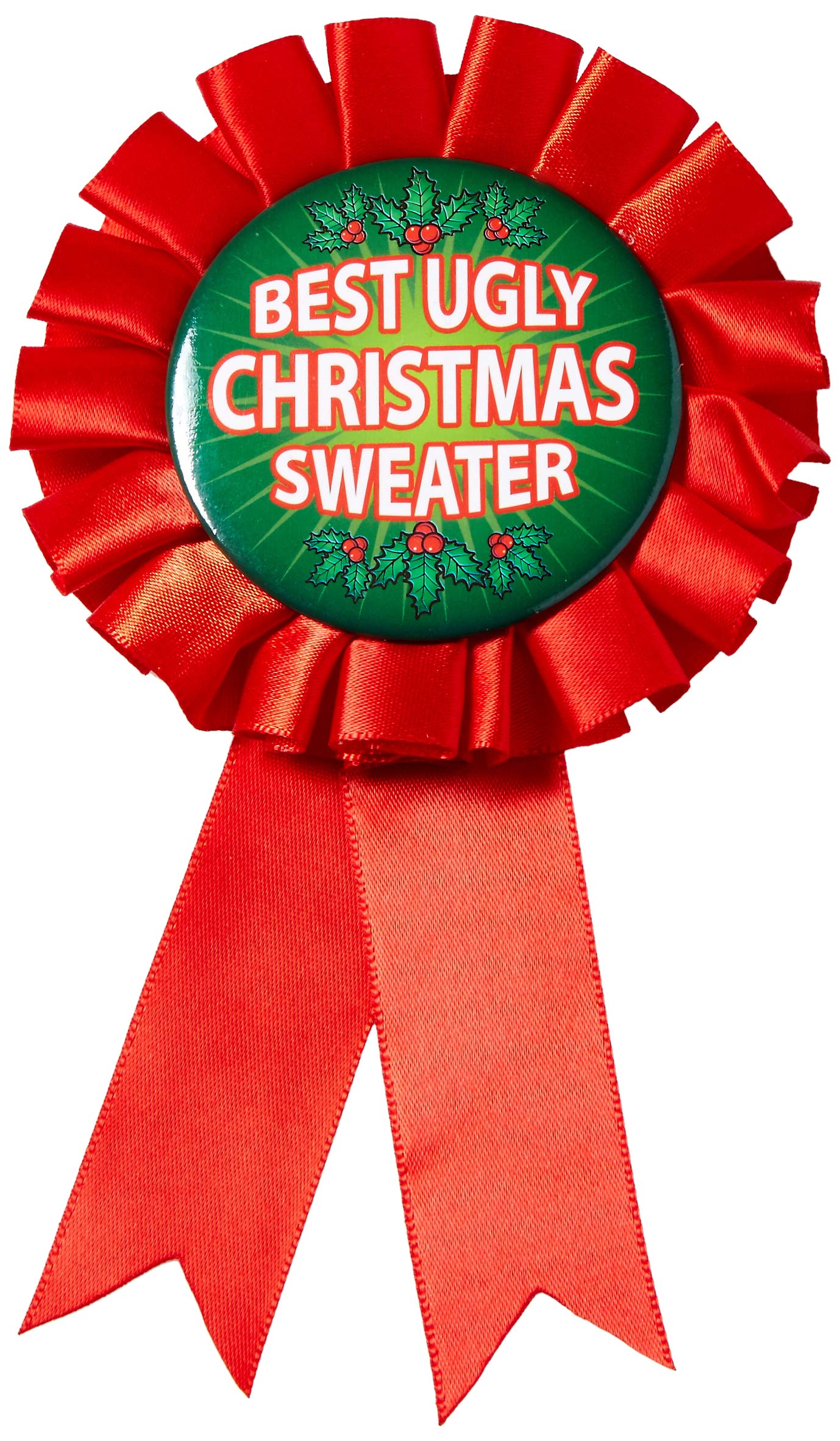 Forum Novelties Women&#x27;s Award Ribbon For Ugliest Christmas Sweater