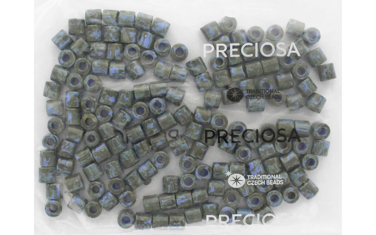 John Bead Czech Rola Bead 7.7Mm Op Travert Blue