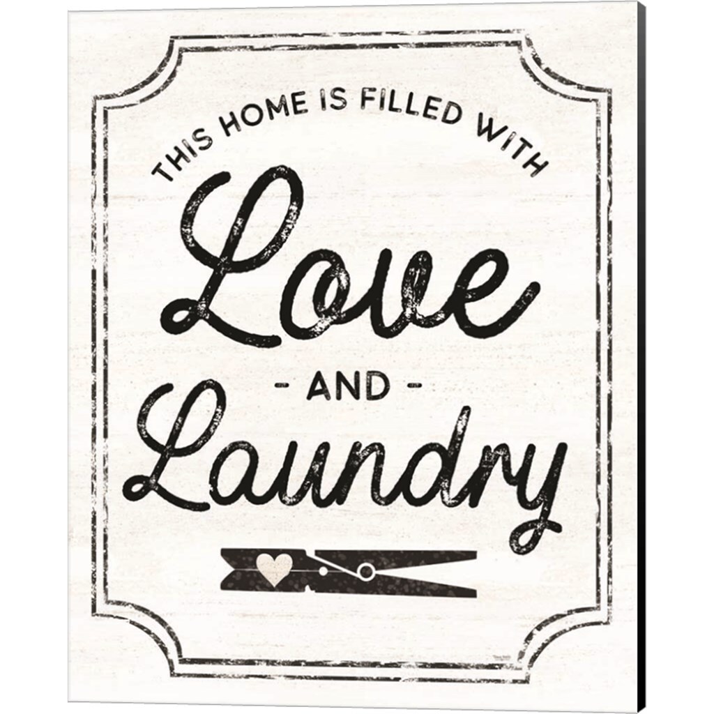 Laundry Art by Tara Reed 12" x 15" Canvas Wall Art (Set of 2)