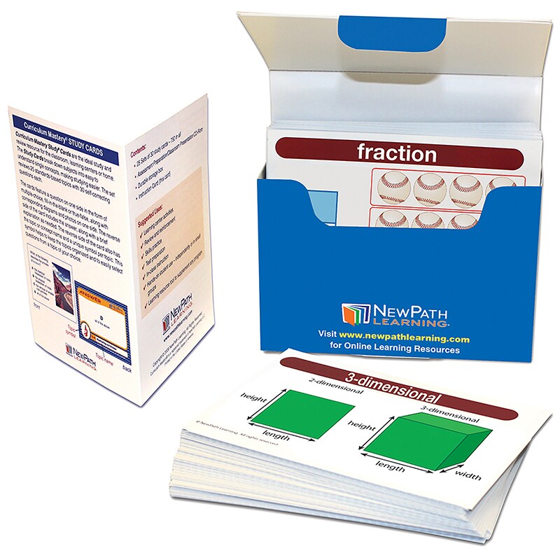 Buy in Bulk Math Vocabulary Flash Cards, Grades 12 Michaels