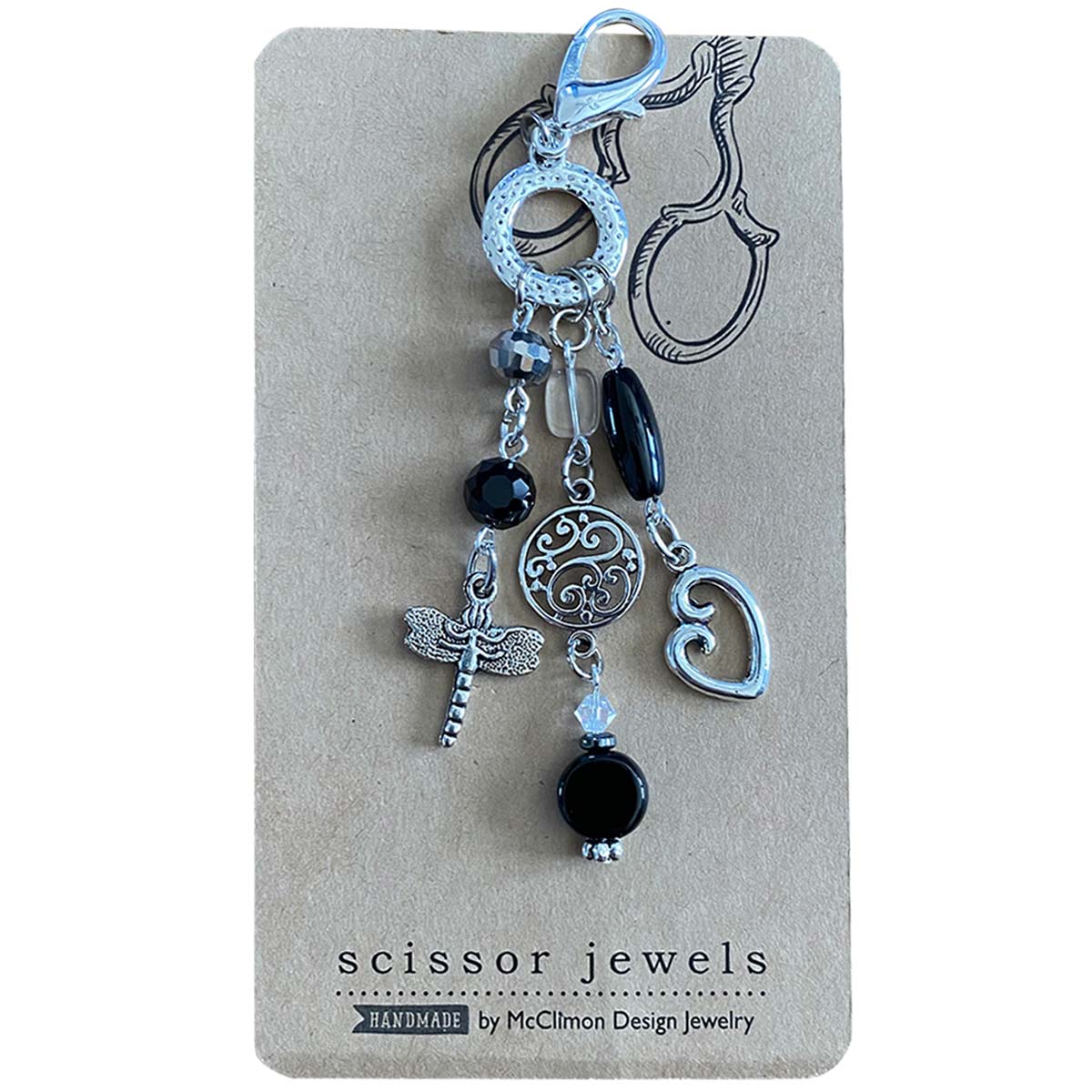 Alice Peterson Scissor Jewels Fob - Dragonfly SJ103