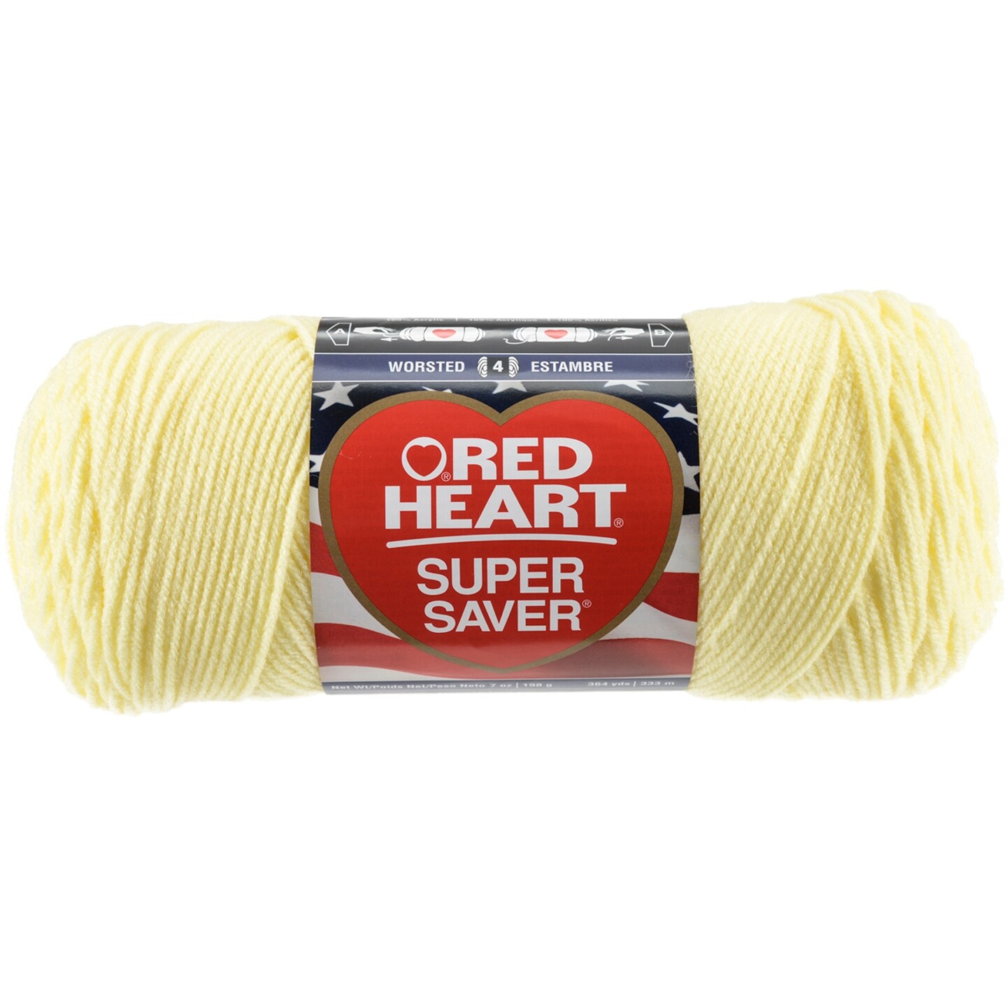 Multipack of 24 - Red Heart Super Saver Yarn-Pale Yellow