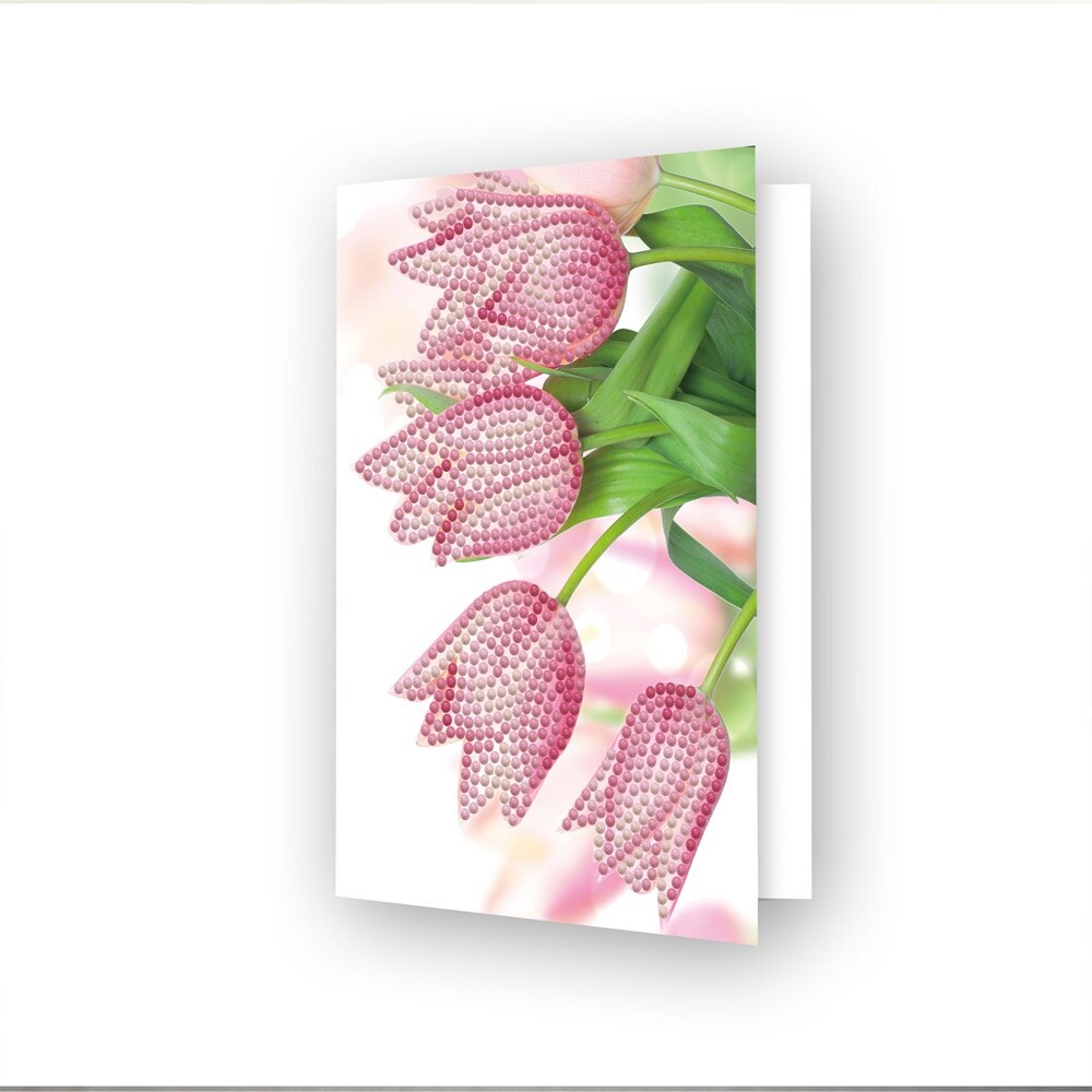 Diamond Dotz Diamond Art Greeting Card Kit 5"X7"Romantic Tulips Michaels