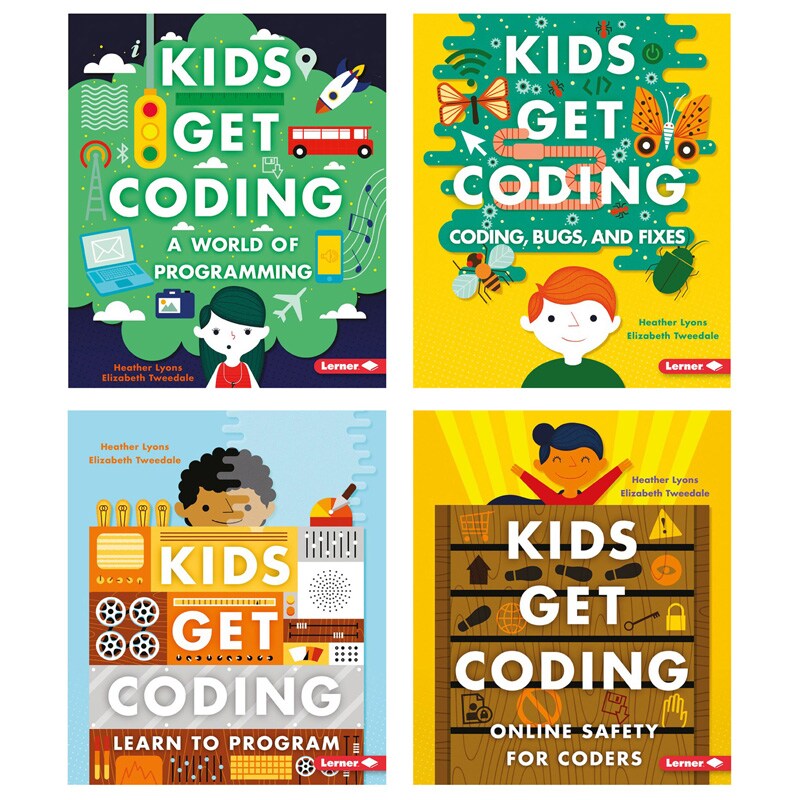 Kids Get Coding Books, Set Of 4