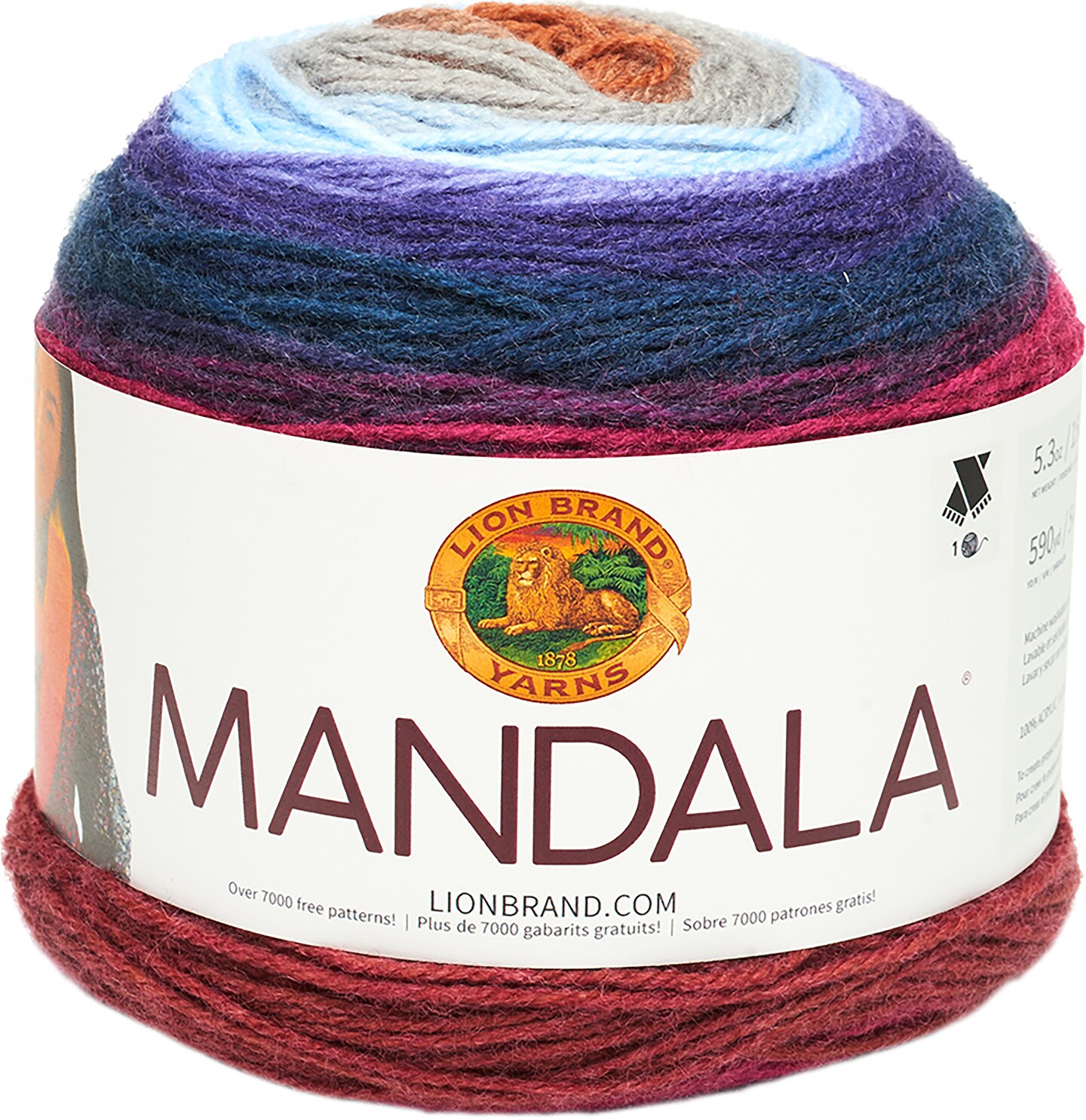 (3 Pack) Lion Brand Mandala Yarn Griffin Michaels