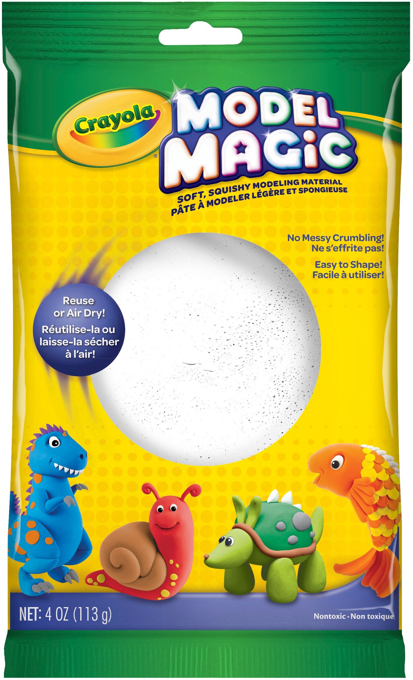 Crayola Model Magic 4oz-White, Multipack Of 3- 