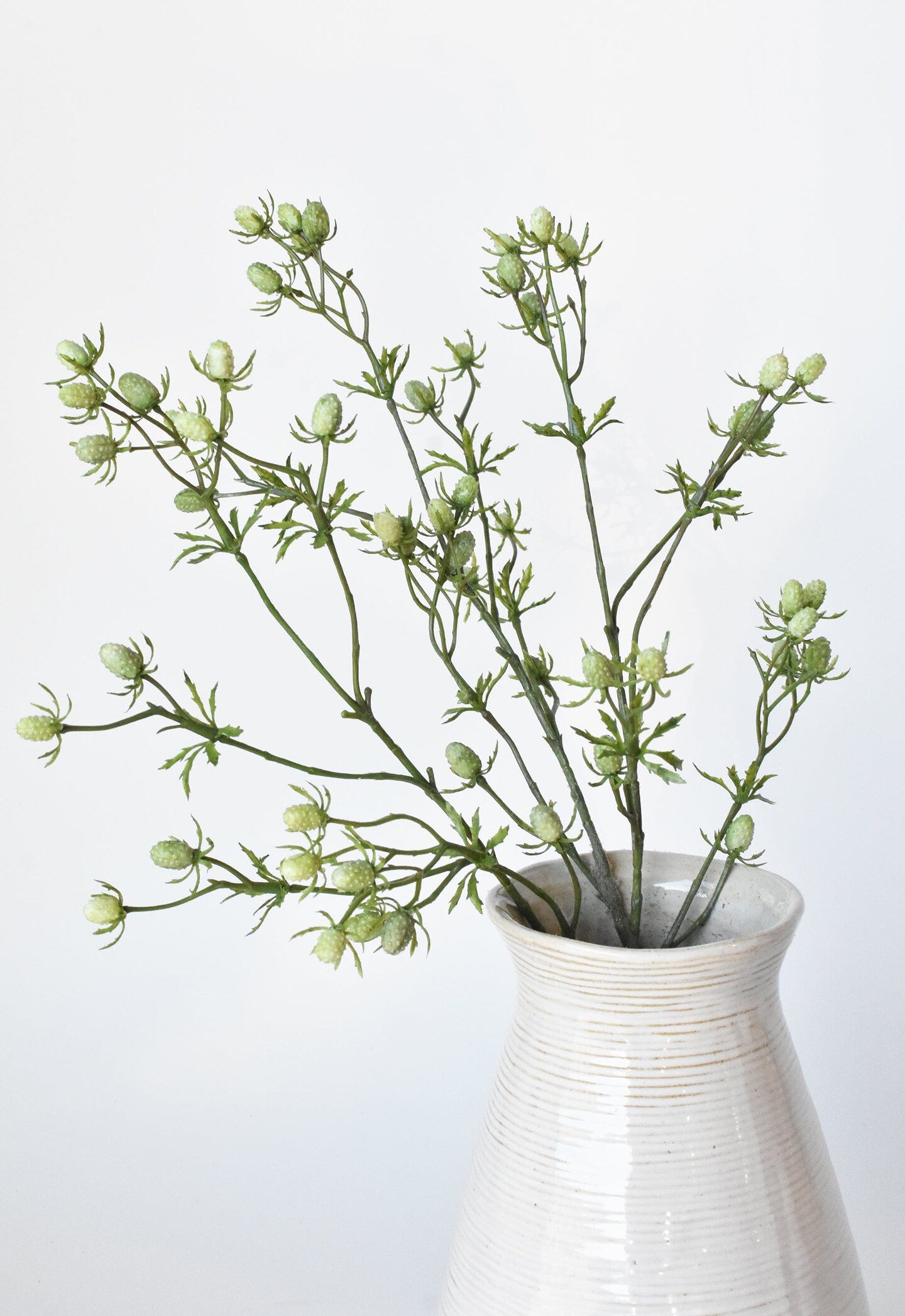 24&#x22; Faux Green Thistle Spray Stem