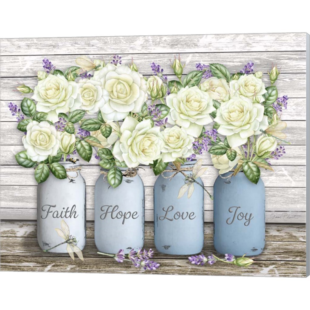 Bouquets of Inspiration 2 by Jean Plout 15" x 12" Canvas Wall Art (Set of 2)