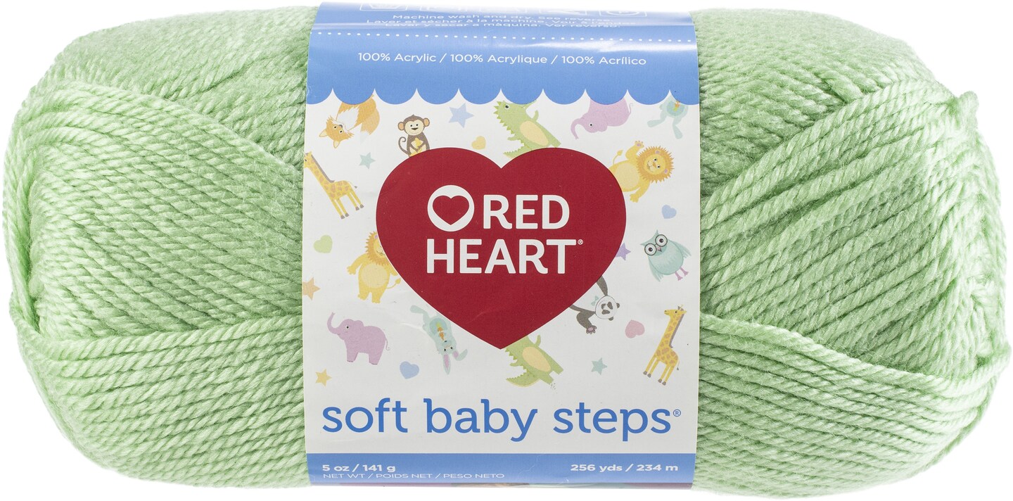 Multipack of 24 - Red Heart Soft Baby Steps Yarn-Baby Green | Michaels