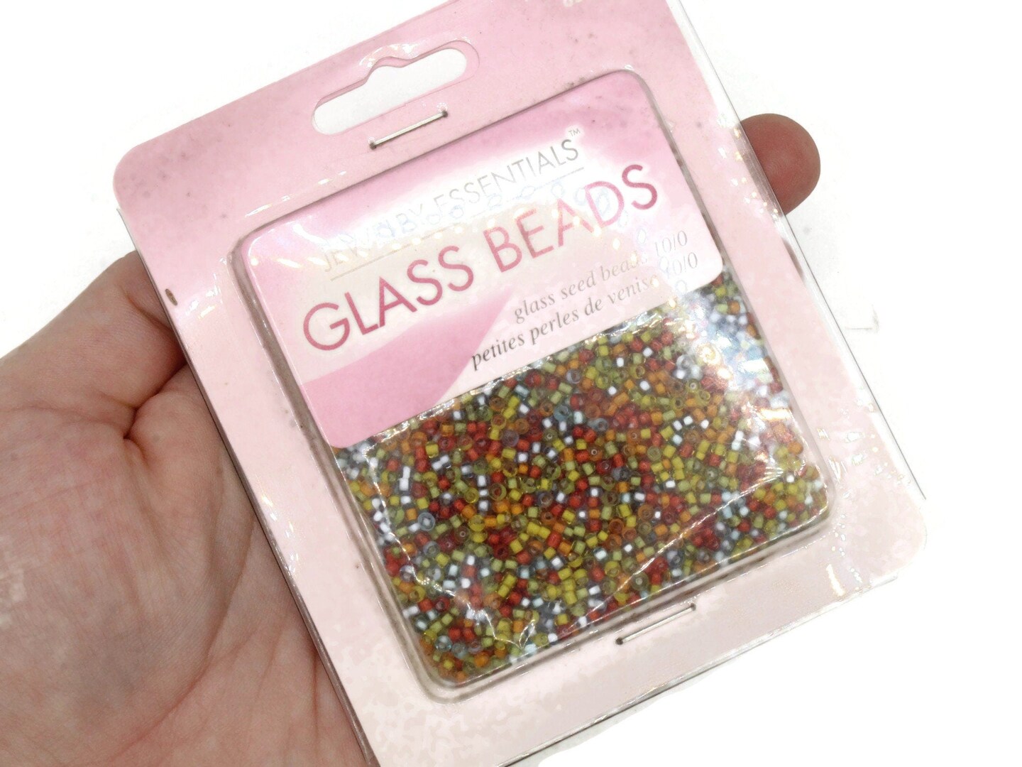 3 Oz Mixed Rainbow Colors Tiny Glass Seed Beads