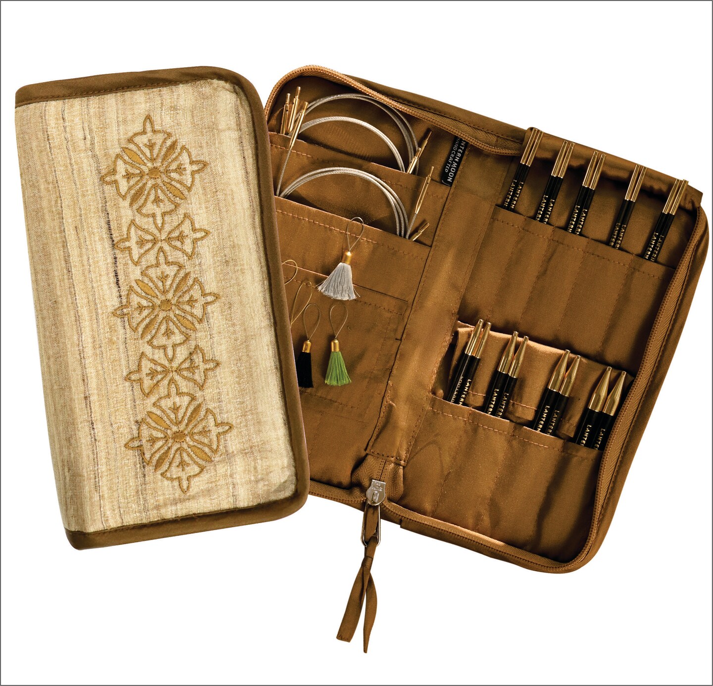 Lantern Moon Ancestry 4" Ebony Interchangeable Knitting Needle Set with Silk Case