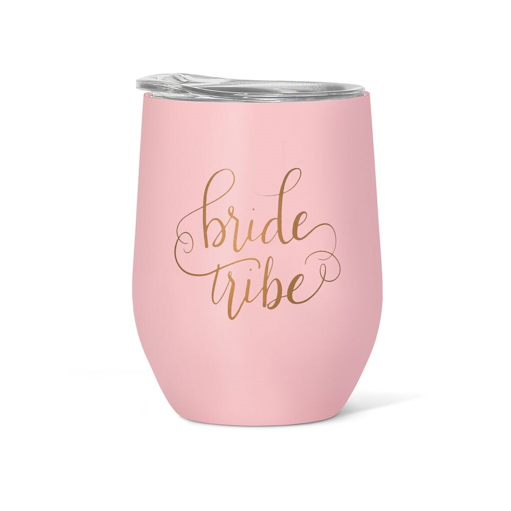 16 oz. Bride Tribe Stainless Steel Wine & Coffee Tumbler (Pink) | Michaels