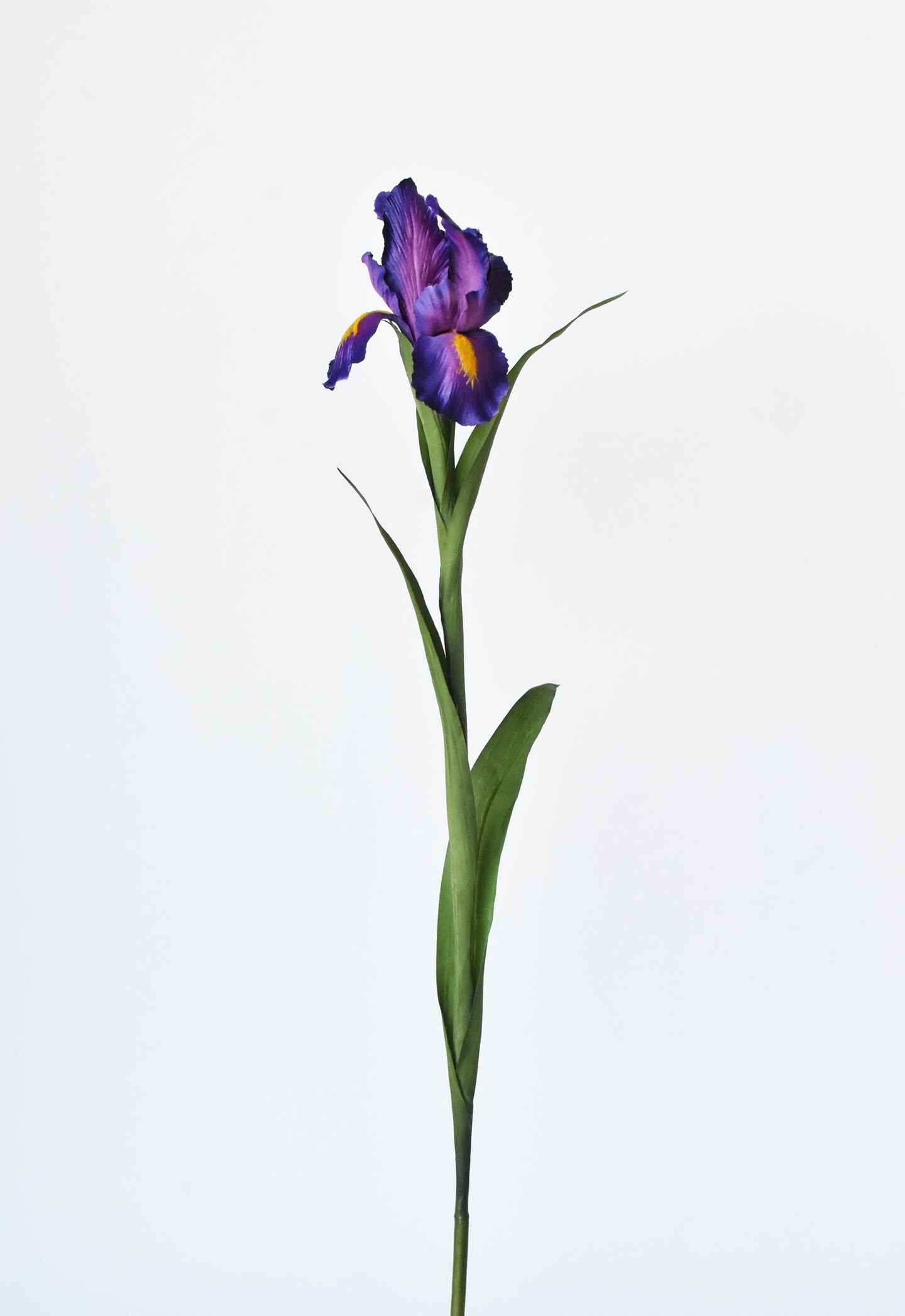 28&#x22; Faux Purple Iris Stem