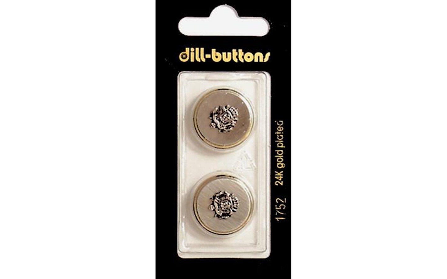 Gold Crest Metal Shank Buttons - 20mm