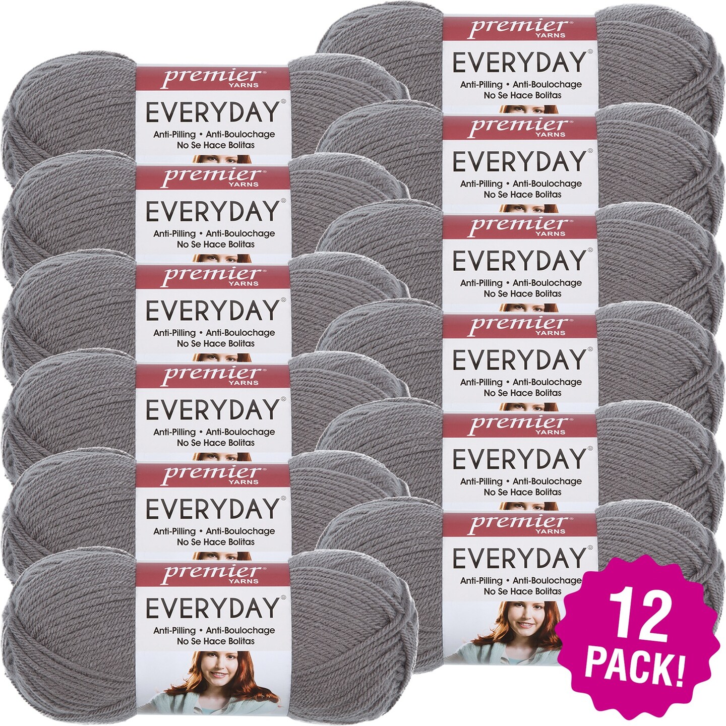 Daily Deals > Meadow - Premier Yarns Anti-Pilling Everyday Worsted Solid Yarn: A Cherry On Top