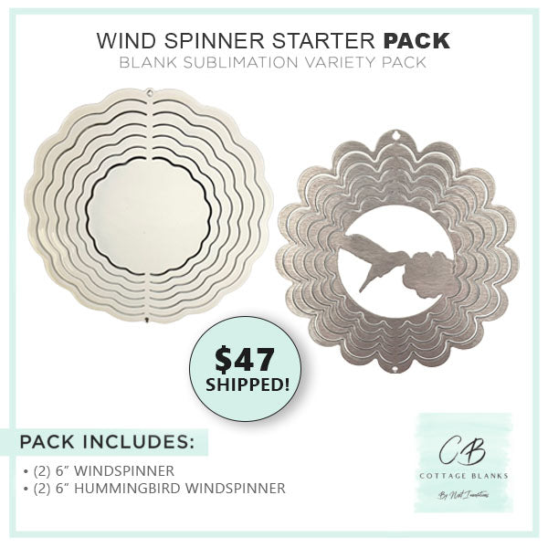Wind Spinner Starter Pack Sublimation Blanks Michaels
