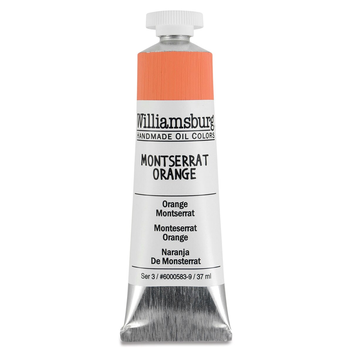 Williamsburg Handmade Oil Paint - Montserrat Orange, 37 ml tube
