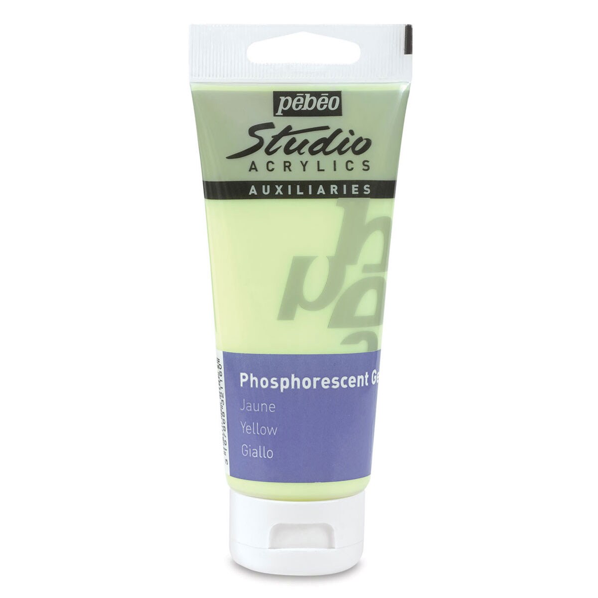 Pebeo High Viscosity Studio Acrylic - Phosphorous Gel, Yellow, 100 ml tube