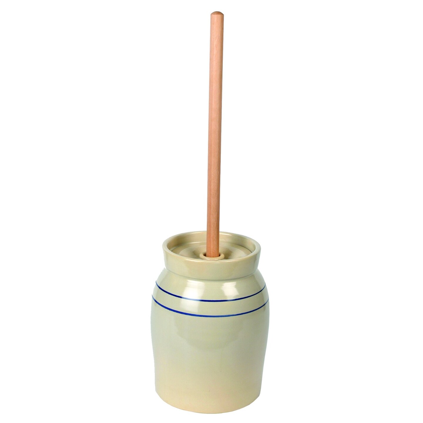 Hand-Turned Pottery Butter Churn