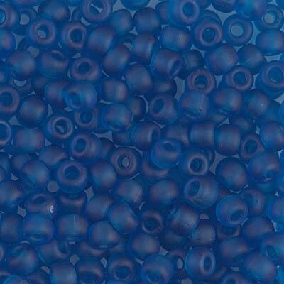Miyuki 6 Round Seed Bead, 6-149F, Matte Transparent Capri Blue