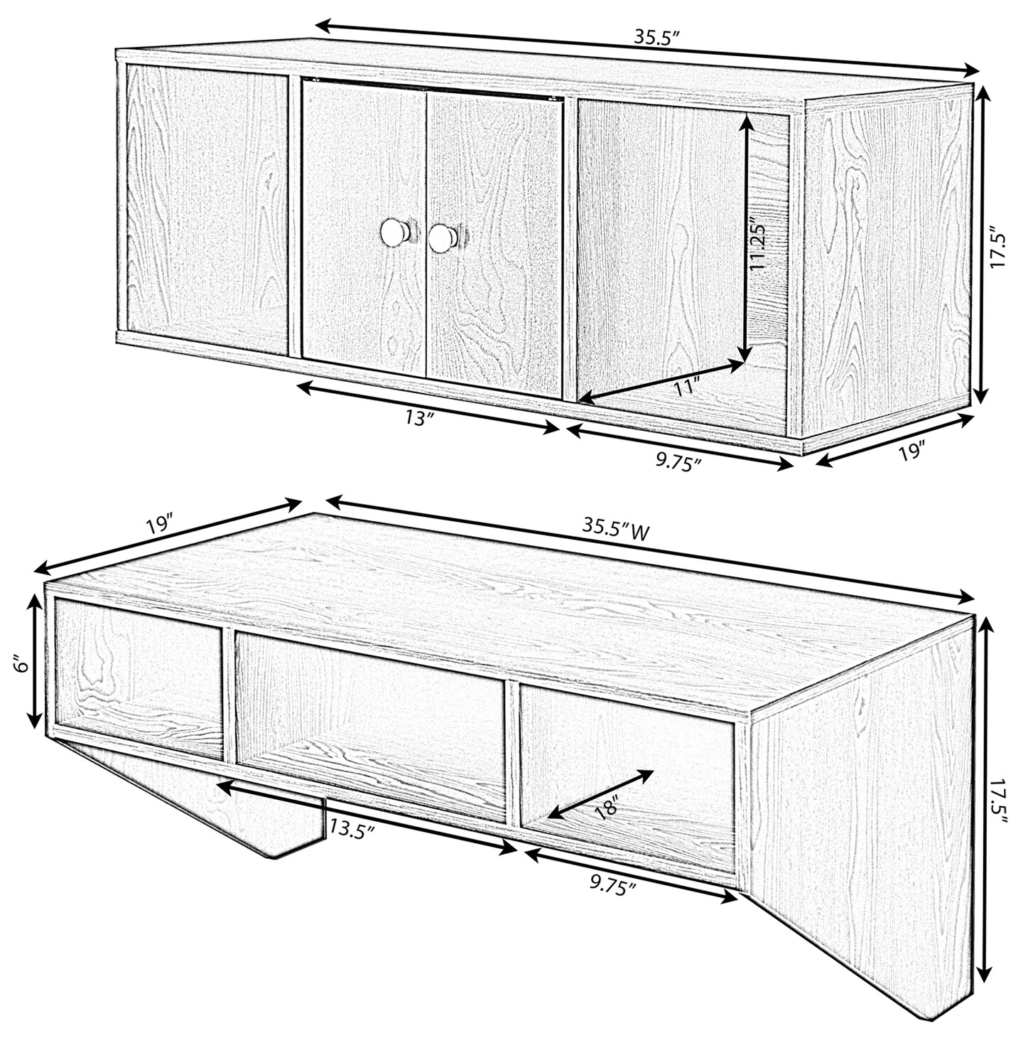 Wall Mounted Office Computer Desk