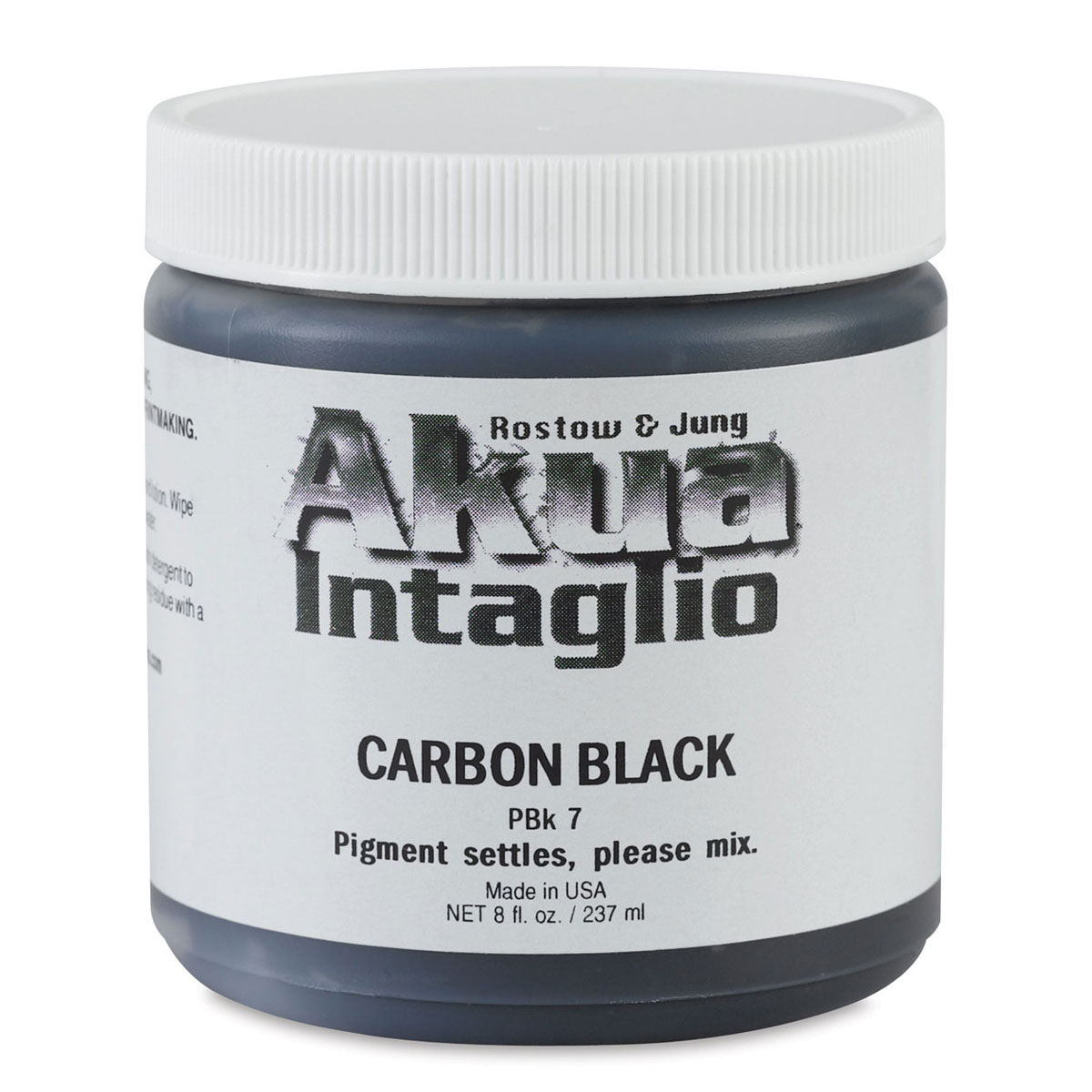 Akua Intaglio Ink - Carbon Black, 237 ml