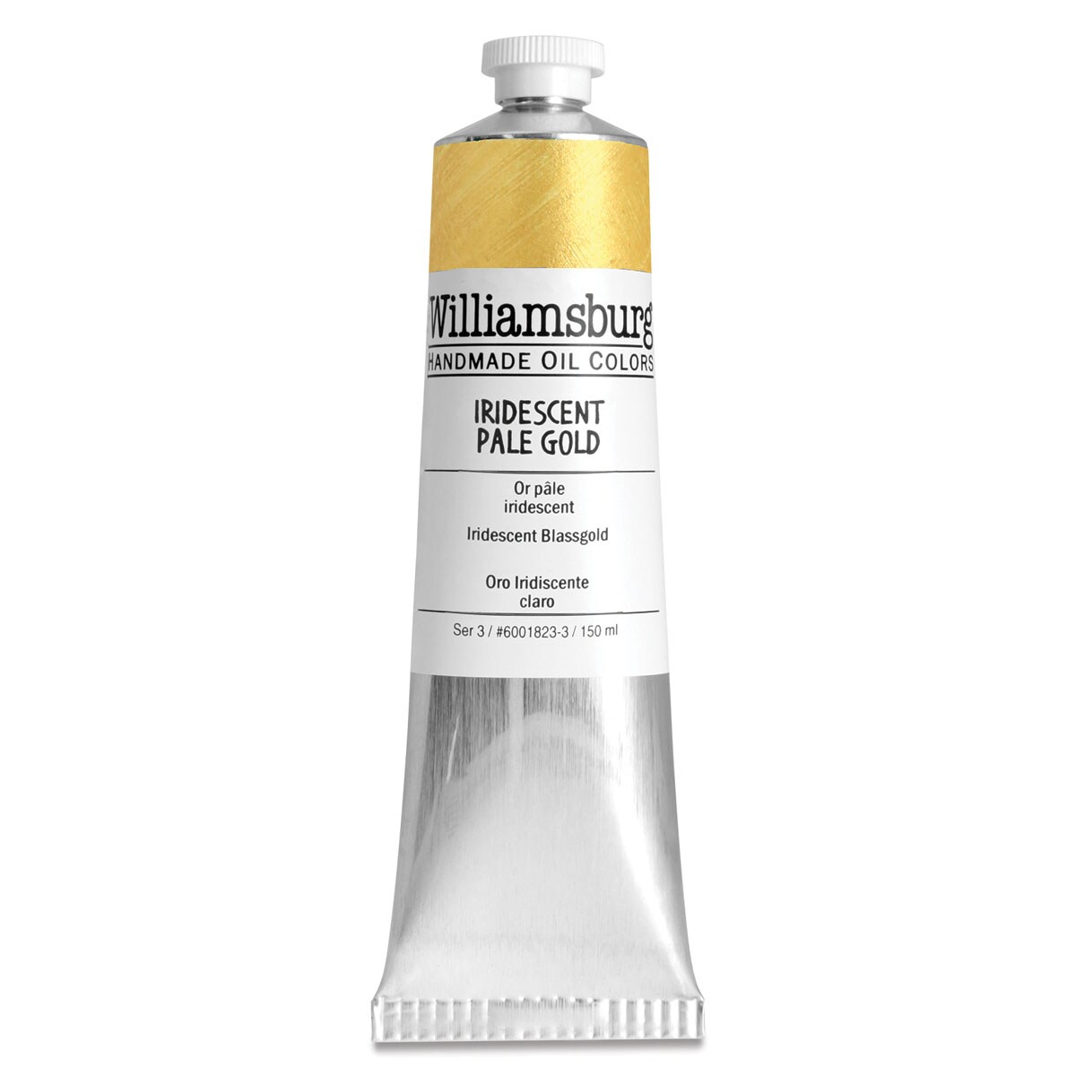 Williamsburg Handmade Oil Paint - Iridescent Pale Gold, 150 ml tube