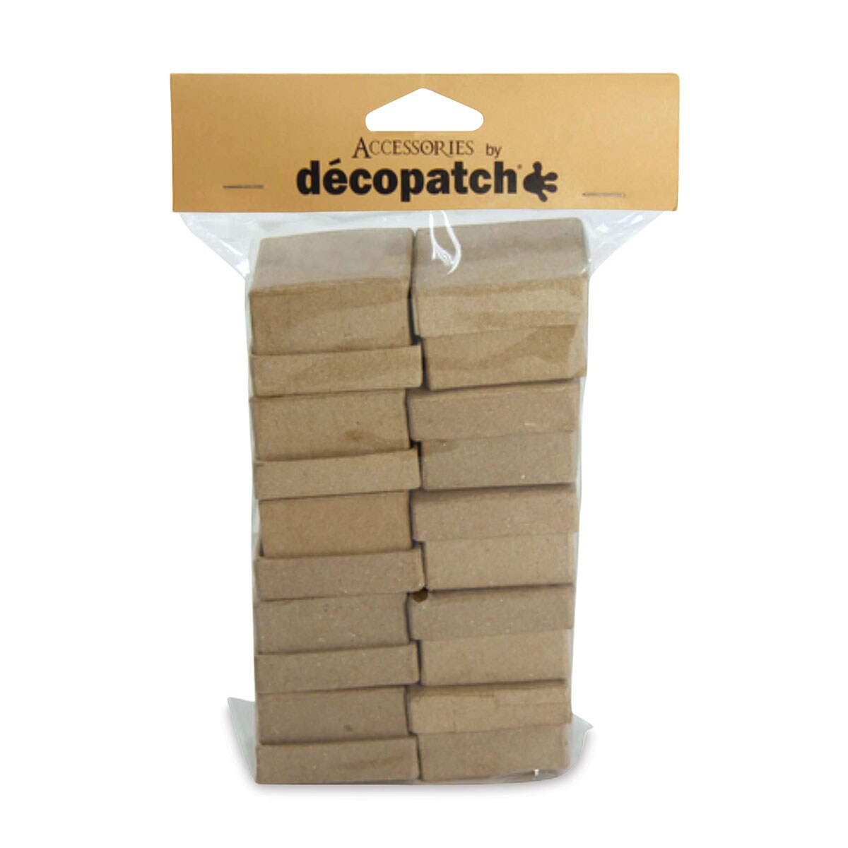 DecoPatch Paper Mache Boxes - Square, Pkg of 10, 2&#x22; x 2&#x22; x 1&#x22;