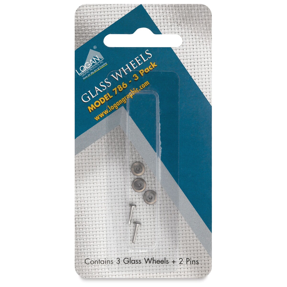 Logan Replacement Glass Cutting Wheel Pack - #786, Pkg of 3