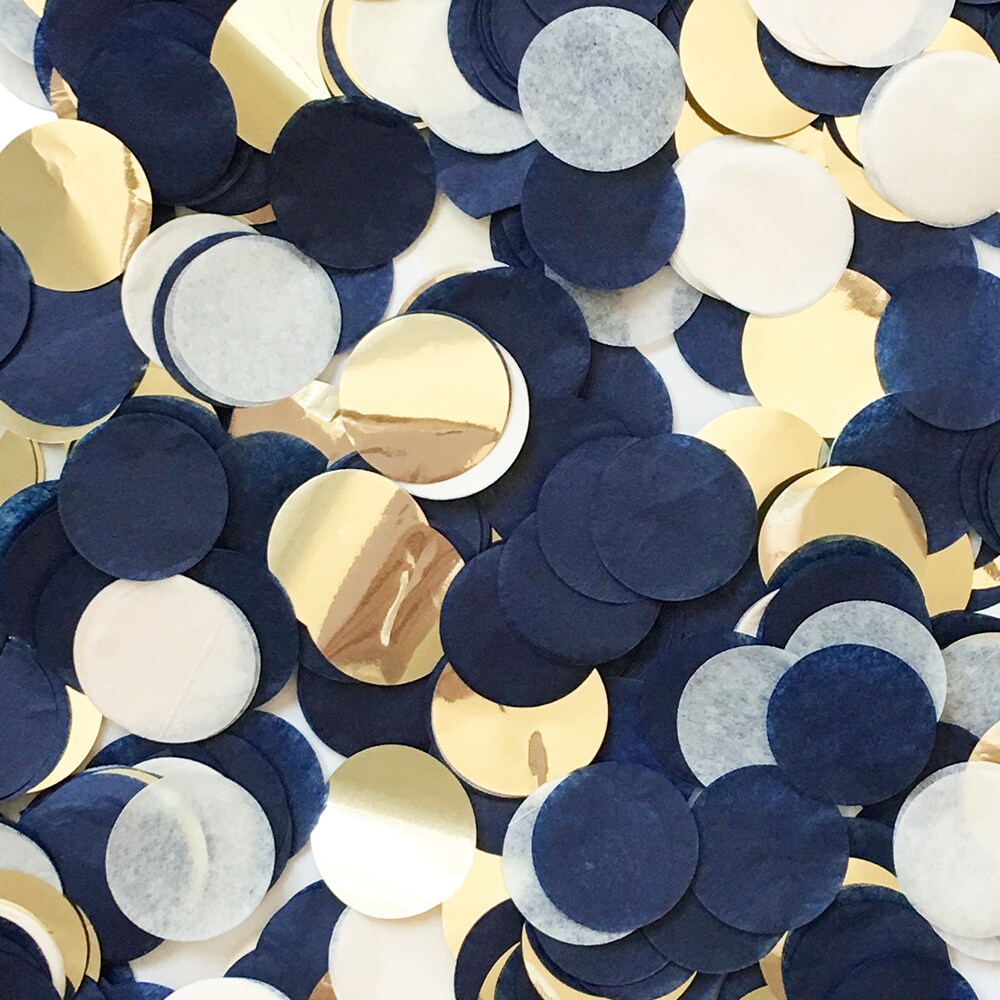Confetti - Navy &#x26; Gold