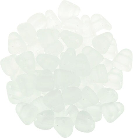 Nib-Bit Beads, Matte Crystal, 8 grams