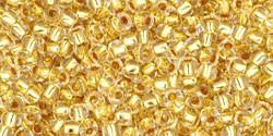 Toho Gold Lined Crystal Round 11/0 Seed Bead