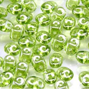 Superduo, Olivine White Luster, SD5023-14400, 8 grams