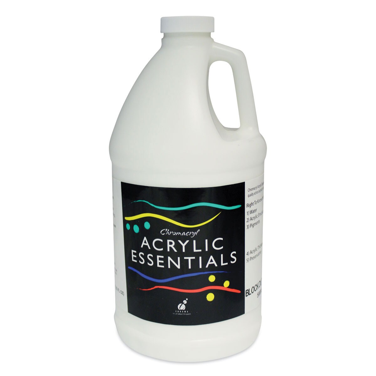 Chromacryl Acrylic Essentials - Block Out White, Half Gallon