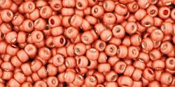 Toho 11/0 Round Japanese Seed Bead, TR11-562FPF, Matte Galvanized Pumpkin PermaFinish