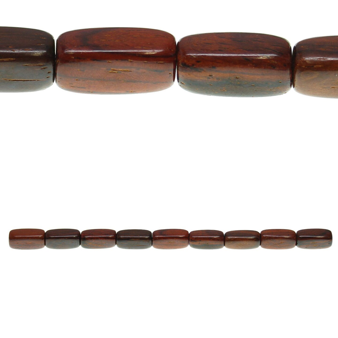 Costa Rican Rosewood Tube 7x17mm Beads