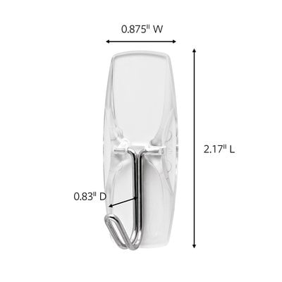 Command&#x2122; Medium Clear Wire Toggle Hook Value Pack 17065CLR-VP