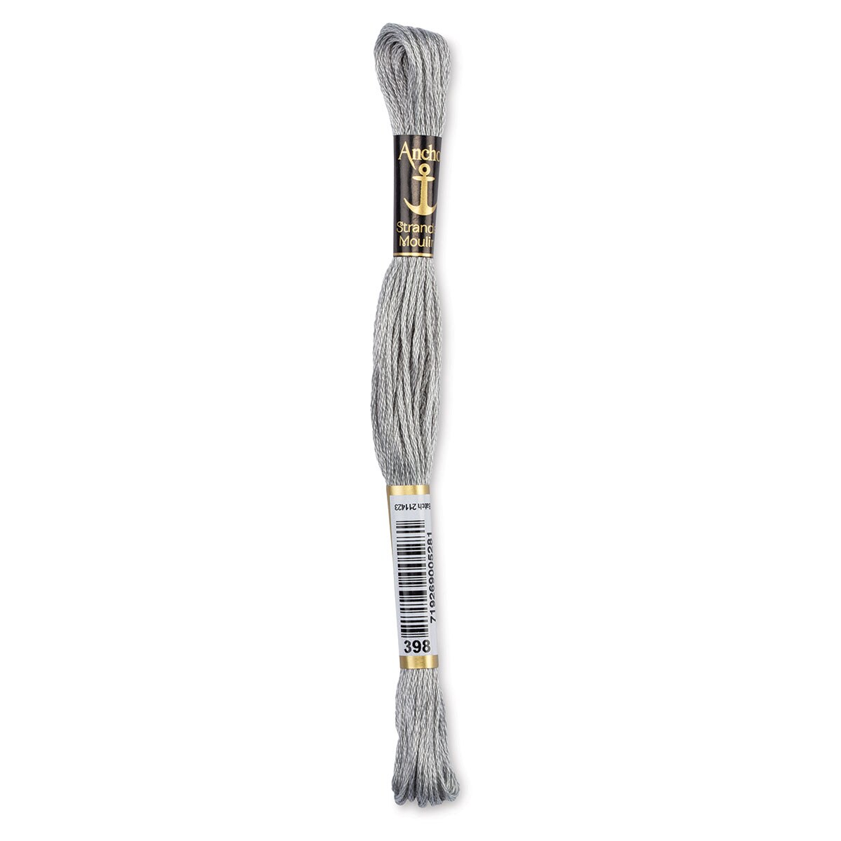 Anchor Embroidery Floss - Pkg of 12, Grey 0398