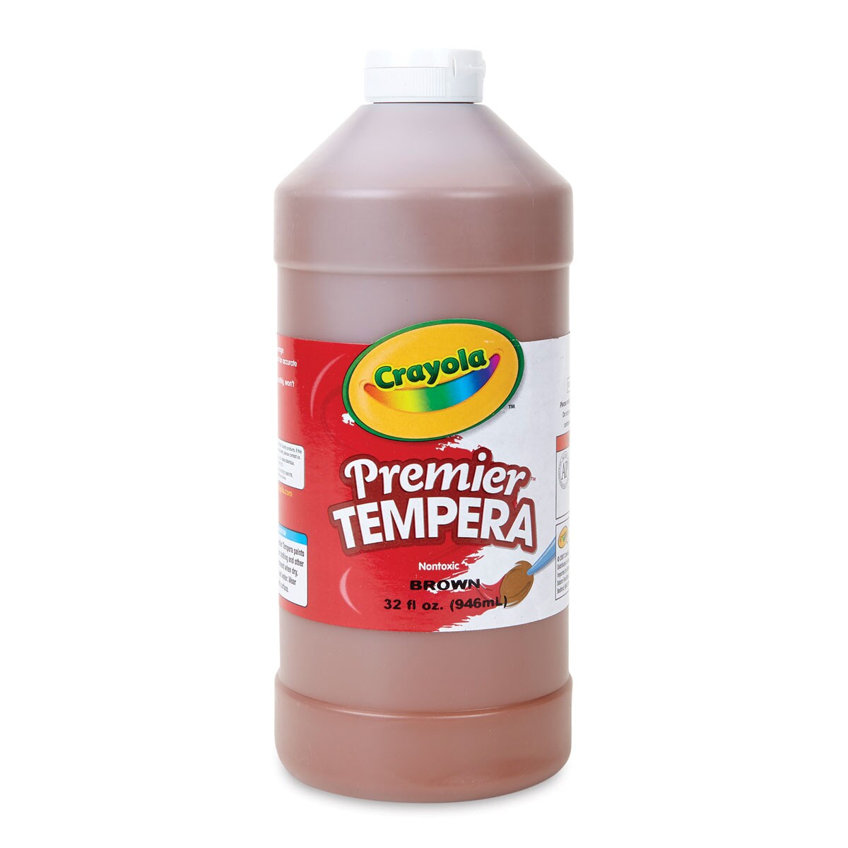 Crayola Premier Tempera - Brown, 32 oz bottle
