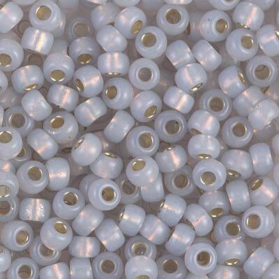 Miyuki 6 Round Seed Bead, 6-576, Dyed Smoky Opal Silver Lined Alabaster