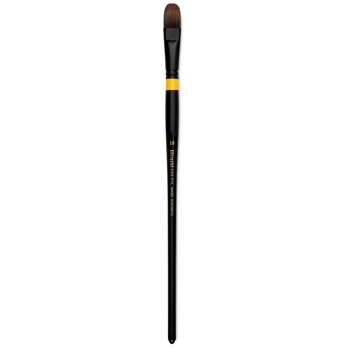 Utrecht Manglon Synthetic Brush - Filbert, Size 18, Long Handle