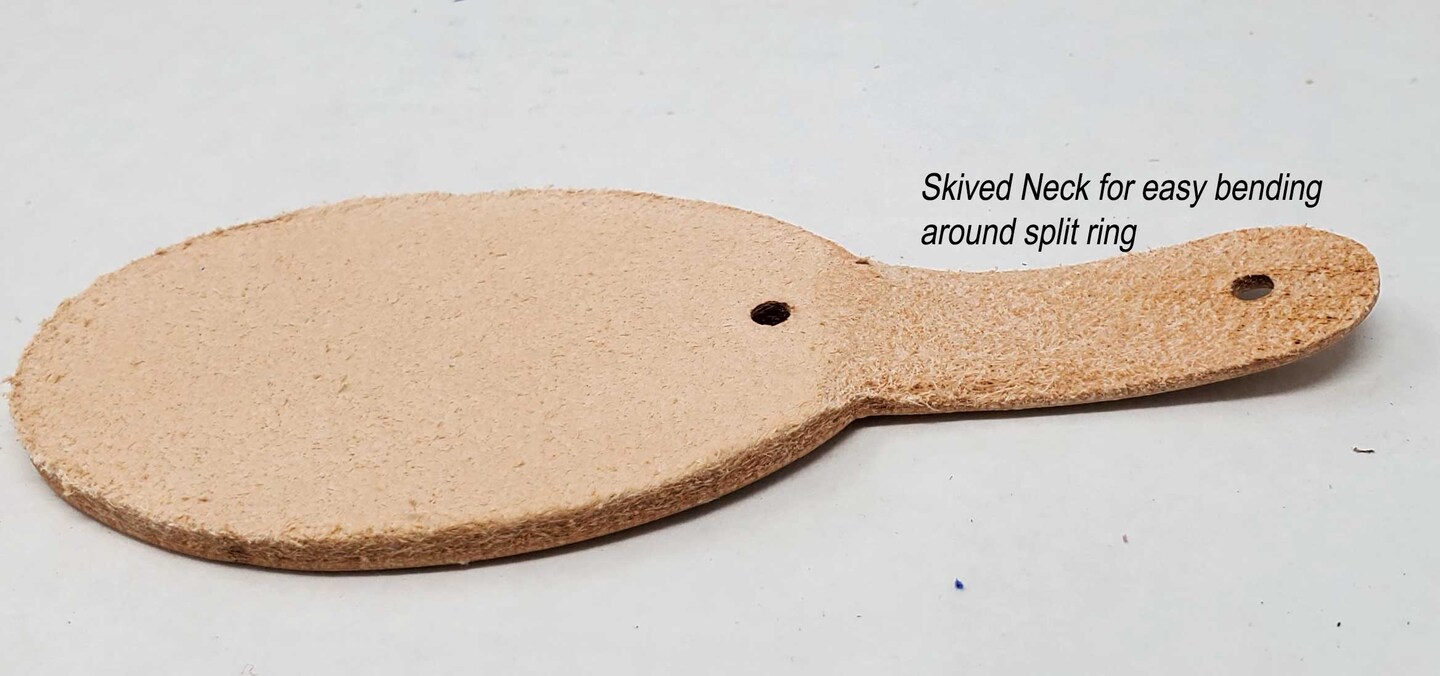 DIY Leather Key Fobs Kit 10 Pack – Oval Blanks with Hardware for Custom Keychains