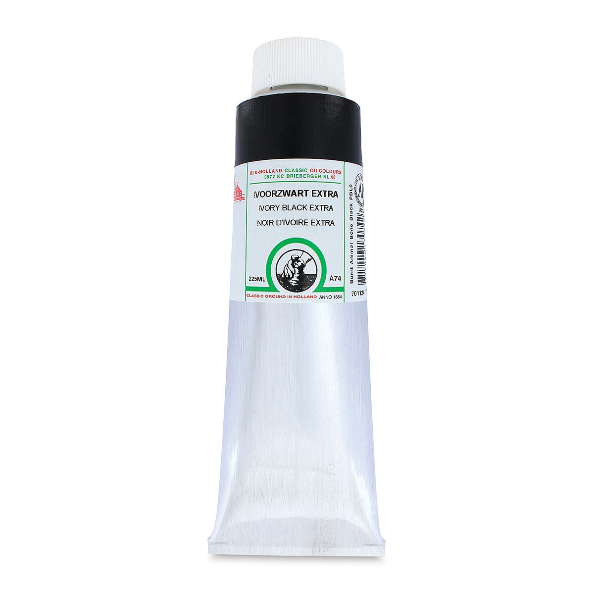 Old Holland Classic Oil Colors - Ivory Black Extra, 225 ml tube