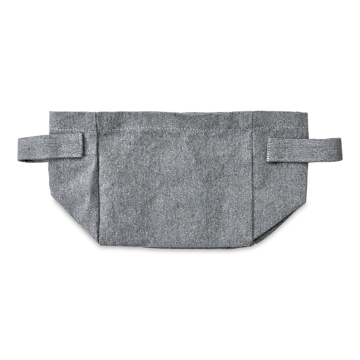 Harvest Import Recycled Canvas Storage Basket - Gray, 7"H x 7"W x 5"D