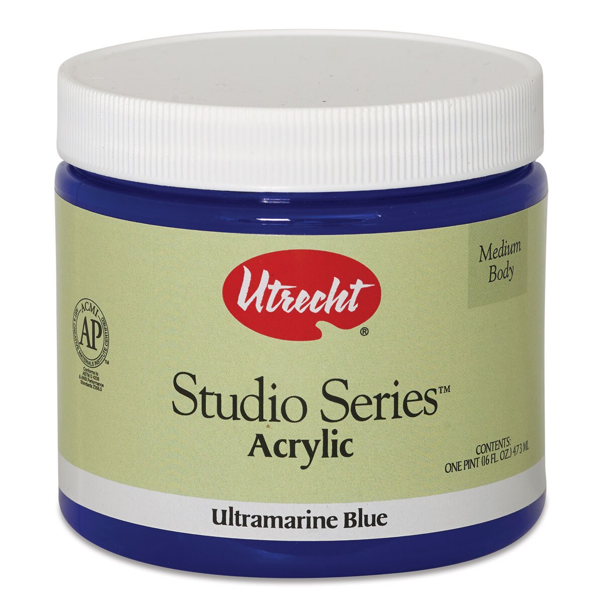 Utrecht Studio Series Acrylic Paint Ultramarine Blue, Pint Michaels