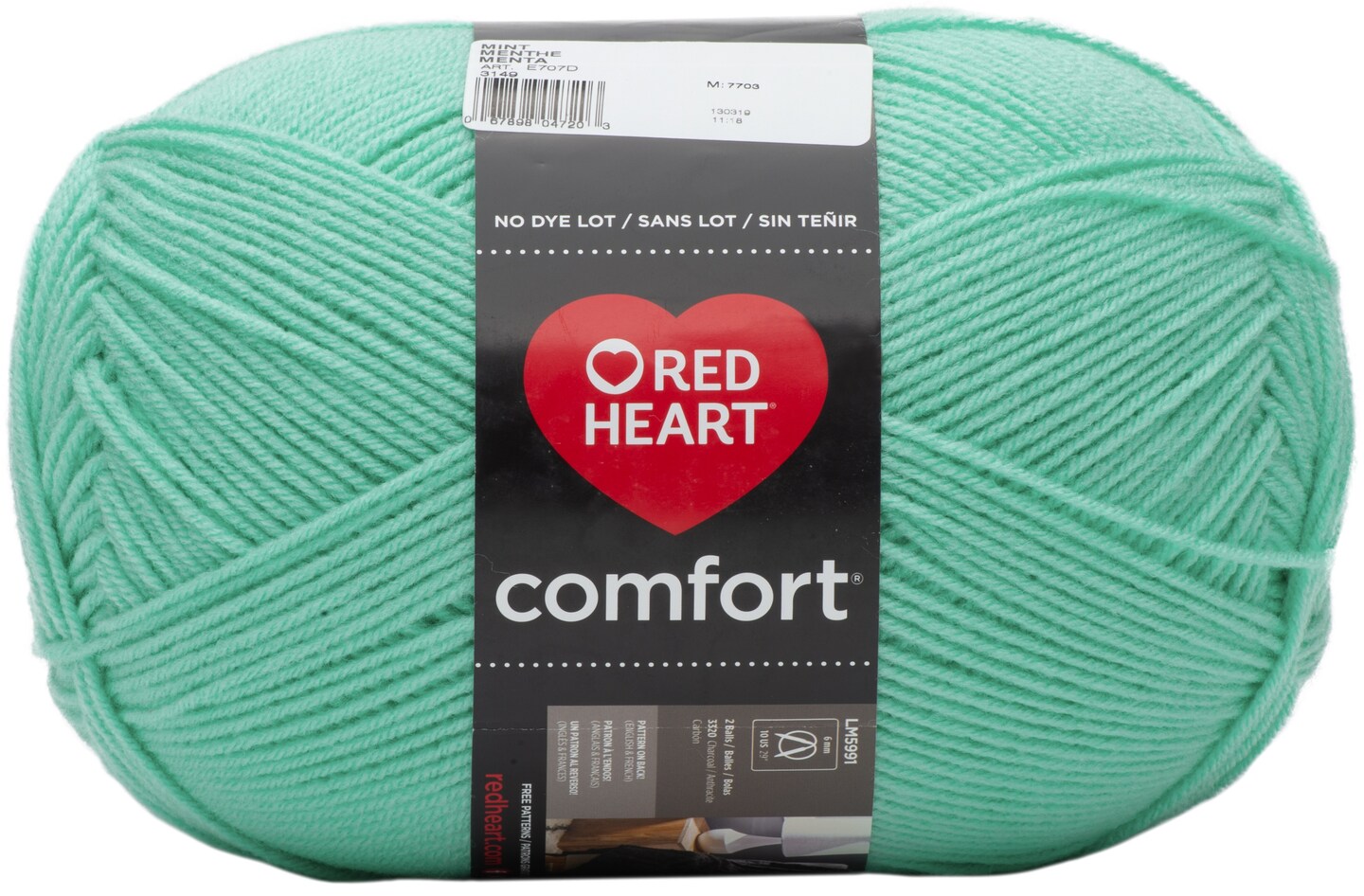 Red Heart Comfort Yarn-Mint