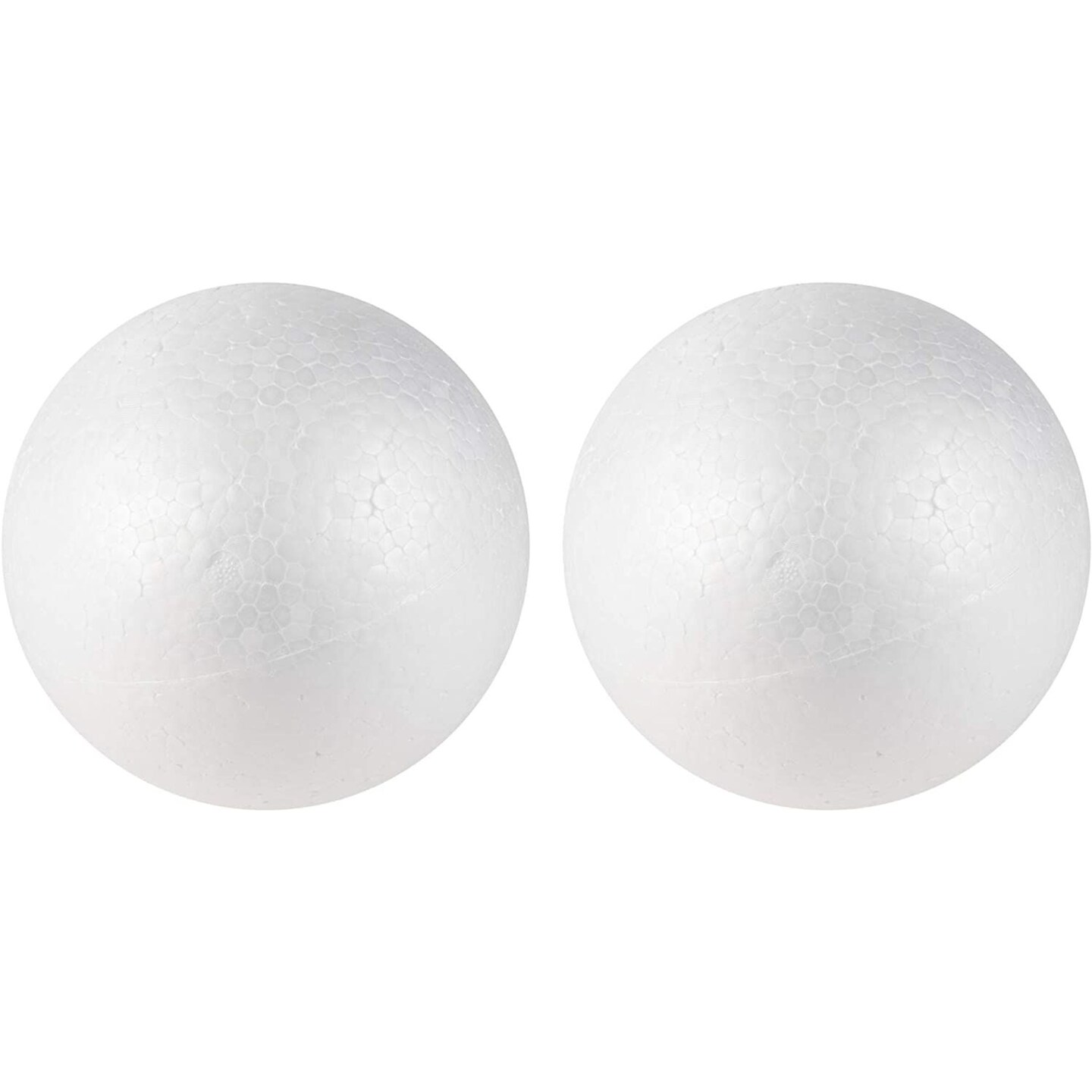Foam Balls for Kid's Arts and Crafts, DIY Projects (6 In, 2 Pack)