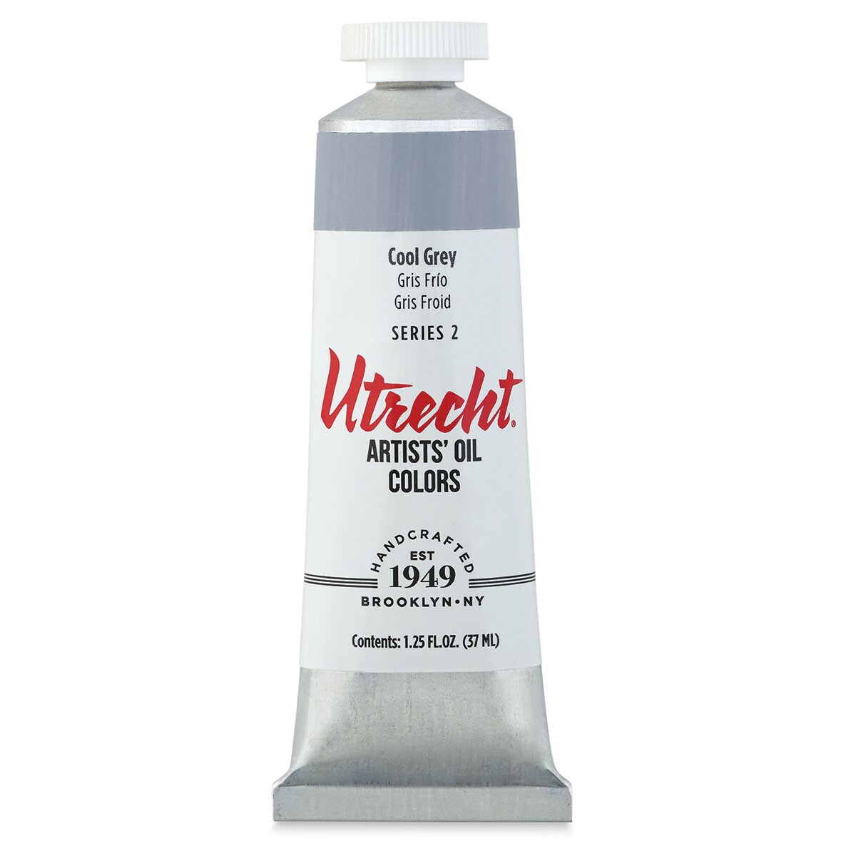 Utrecht Artists' Oil Paint Cool Grey, 37 ml, Tube Michaels